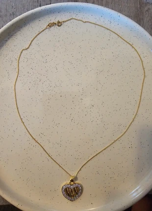 Sterling silver and 9ct gold NAN necklace new, condition: New with tags, £22.00, £23.80 includes Buyer Protection