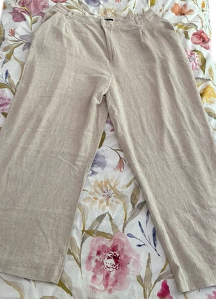 Pantalon fluide lin, marque: ASOS Design, état: Très bon état, taille: XXXL / 46 / 18, 10,00 €, 11,20 € Protection acheteurs incluse