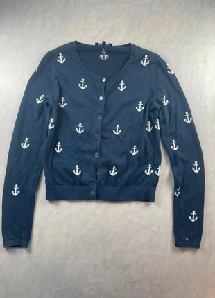 Cardigan Tommy Hifiger, Motif Ancre, Logo Brodé, Bleu Marine, Taille XS, marque: Tommy Hilfiger, état: Très bon état, taille: XS / 34 / 6, 9,00 €, 10,15 € Protection acheteurs (Pro) incluse