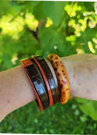 Lot de 3 bracelets marron et caramel - Neuf, estado: Nuevo sin etiquetas, 5,90 €, 6,90 € Protección al comprador Pro incluida