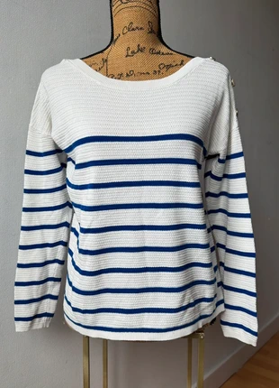 Pull à rayures marinière cache cache très bon état taille 36/S, merk: Cache Cache, staat: Heel goed, maat: S / 36 / 8, € 10,00, € 11,20 inclusief Kopersbescherming