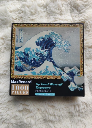 Puzzle 1000 pièces – La Grande Vague de Kanagawa de Hokusai, merk: hokusai, staat: Nieuw zonder prijskaartje, € 19,90, € 21,60 inclusief Kopersbescherming Pro