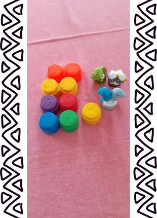 Jeu à empiler + 3 figurines, marke: CE, zustand: Sehr gut, größe: 9-12 Monate / 74, 1,75 €, 2,54 € inklusive Vinted-Käuferschutz