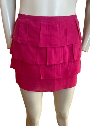 💖 Jupe Courte COS Fuchsia Taille 34 – Style Volanté 🎀, marca: COS, estado: Muito bom, tamanho: XS / 34 / 6, €25.00, €26.95 inclui Proteção do Comprador Pro