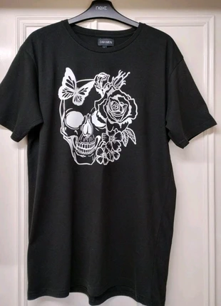Mens Black Slim Fit Halloween Themed Skull T Shirt size M/L, brand: D&H men, condition: Very good, size: M, £2.50, £3.33 includes Buyer Protection