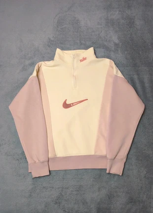 Pull Nike femme col camionneur beige / rose pâle logo brodé - S, brand: Nike, condition: Very good, size: S / 36 / 8, €20.00, €21.70 includes Buyer Protection