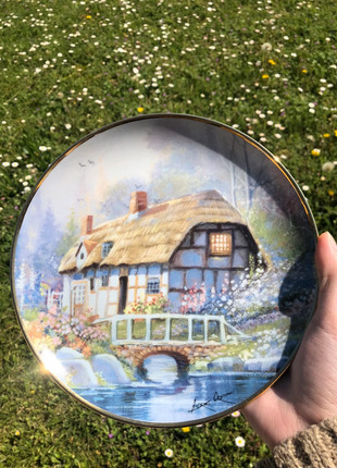 Assiette porcelaine décorative « Bridgewater Cottage » Franklin Mint 🌸, marque: Vintage Chic, état: Très bon état, 15,00 €, 16,45 € Protection acheteurs incluse