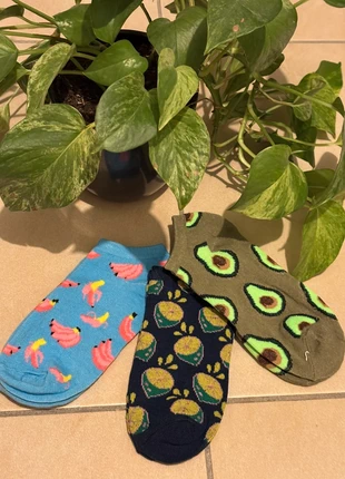 Lot 3 paires chaussettes banane citron avocat fun colorées funky cadeau, marca: Socks, estado: Nuevo con etiquetas, tamaño: 37-39, 6,00 €, 7,00 € Protección al comprador incluida