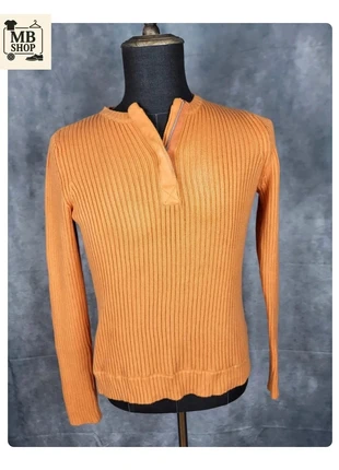 Pull col rond half zip 1/4 zip 100% coton Tommy Hilfiger Orange Taille M, brand: Tommy Hilfiger, condizioni: Buone, taglia: M / IT 42 / EU 38, €14.90, €16.35 include la Protezione acquisti Pro