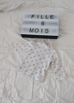 Sous-pull fille 6 mois Kiabi, brand: Kiabi, condizioni: Ottime, taglia: 6-9 mesi / 68 cm, €3.00, €3.85 include la Protezione acquisti