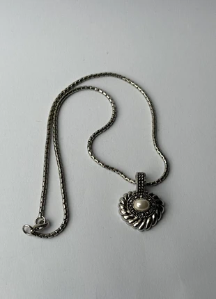 Retro Vintage Y2K Necklace Faux Pearl Silver, condition: Very good, £7.00, £8.05 includes Buyer Protection