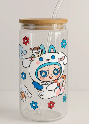 Verre personnalisé labubu, brand: Fait Main, condition: New with tags, €15.00, €16.45 includes Buyer Protection
