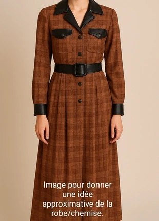 Robe chemise vestido largo, marca: ASMA mode, estado: Nuevo sin etiquetas, tamaño: XL / 42 / 14, 20,00 €, 21,70 € Protección al comprador incluida