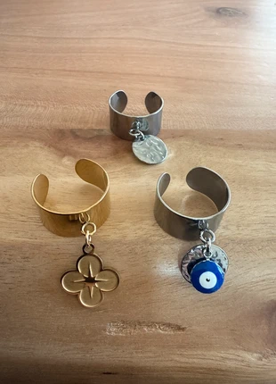 Bagues breloques argentées et dorées ajustable., estado: Nuevo sin etiquetas, tamaño: Ajustable, 7,00 €, 8,05 € Protección al comprador Pro incluida