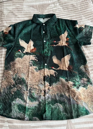 Mens Printed Shirt - Green - Medium, brand: Unbranded, condition: New without tags, size: M, £10.00, £11.20 includes Buyer Protection