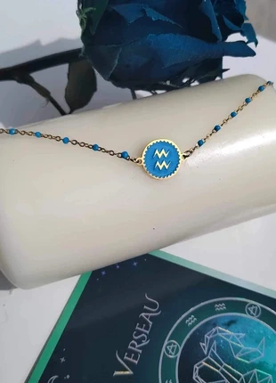 Bracelet Doré Signe Astrologique Verseau, estado: Muy bueno, 7,60 €, 8,68 € Protección al comprador Pro incluida