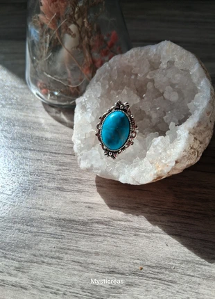 Bague agate bleue ajustable, marke: Pierre, zustand: Sehr gut, größe: Größenverstellbar, 10,00 €, 11,20 € beinhaltet Vinted-Käuferschutz Pro