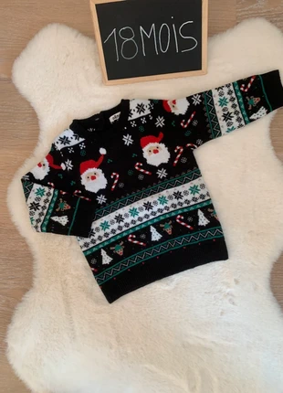 Pull de noël bébé garçon, marke: Gémo, zustand: Sehr gut, größe: 12-18 Monate / 80, 4,00 €, 4,90 € inklusive Vinted-Käuferschutz