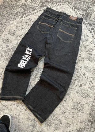 Jean baggy large skater noir brodé 11408 handmade style goth taille W36 L34, marca: Vintage Dressing, estado: Muy bueno, tamaño: W34 | ES 44, 50,00 €, 53,20 € Protección al comprador Pro incluida