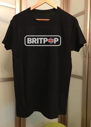 Britpop Men black t-shirt logo brit pop, marque: pobrit, état: Très bon état, taille: XL, 11,95 €, 13,25 € Protection acheteurs (Pro) incluse