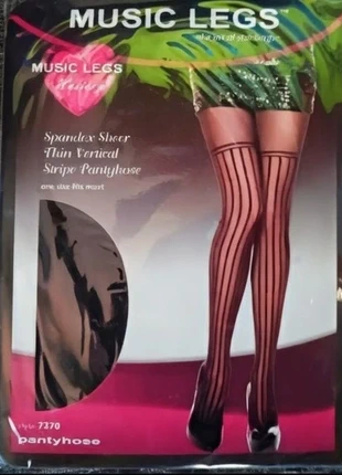 Panty sexy fantasía negro 🔥🔥, marca: Music Legs, estado: Nuevo con etiquetas, tamaño: Talla única, 3,20 €, 4,06 € Protección al comprador incluida
