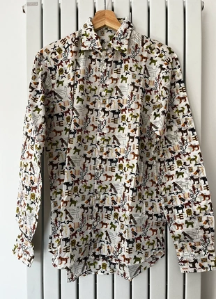 Chemise Etro motifs dessins aztèques, brand: Etro, condition: New without tags, size: 15 in | 38 cm, €125.00, €131.95 includes Buyer Protection