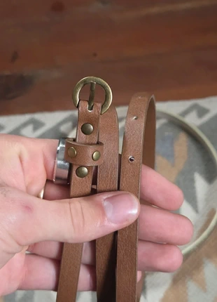 Leder Optik Gürtel Vintage Belt, marque: Vintage Dressing, état: Bon état, taille: 115 cm, 9,50 €, 10,68 € Protection acheteurs incluse