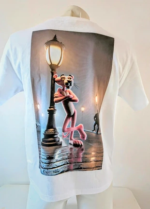 T-shirt personalizzata Pink Panther, Cotone SUPIMA 100% ,Taglia S oversize, estado: Nuevo sin etiquetas, tamaño: S, 44,50 €, 47,43 € Protección al comprador incluida