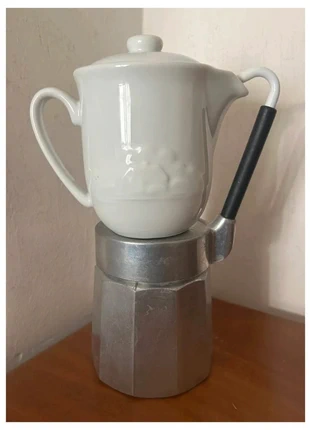 Vintage 💣ultimo prezzo💣Caffettiera vintage Mulino Bianco con bricco  ceramica e alluminio anni ’80, marca: Mulino Bianco, estado: Muy bueno, 20,00 €, 21,70 € Protección al comprador incluida