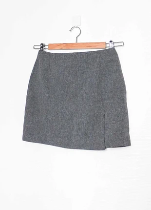 Gray mini skirt | Jupe courte grise, marque: Vintage, état: Très bon état, taille: XS / 34 / 6, 10,00 €, 11,20 € Protection acheteurs (Pro) incluse