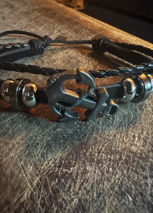 Anchor Leather Bracelet – Nautical & Stylish (BR002), brand: NO LABEL, condition: Very good, £8.50, £9.63 includes Buyer Protection