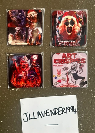 Terrifier Coaster Bundle, brand: horror, condition: Very good, £13.00, £14.35 includes Buyer Protection