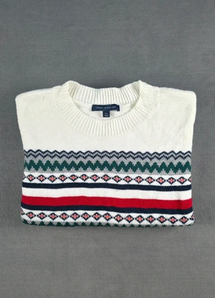 Tommy Hilfiger | Pull Hiver col rond Blanc | Taille L (FR 40)| TH002, marque: Tommy Hilfiger, état: Très bon état, taille: L / 40 / 12, 24,90 €, 26,85 € Protection acheteurs incluse
