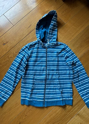 Felpa Friboo aperta con zip righe bianca blu - bambino 13-14 anni (158-164 cm), marca: Friboo, estado: Bueno, tamaño: 13 años / 158 cm, 3,00 €, 3,85 € Protección al comprador incluida