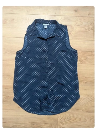 Chemisier sans manches H&M Bleu à pois blanc - Taille EU40 - Très bon état, brand: H&M, condition: Very good, size: L / 40 / 12, €1.90, €2.70 includes Buyer Protection