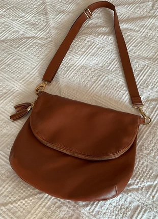 Warehouse tan leather shoulder bag, brand: Warehouse, condition: Very good, £20.00, £21.70 includes Buyer Protection