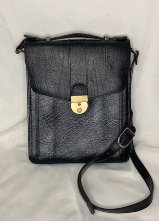 Sacoche Vintage Cuir Noir, condition: Very good, €21.00, €22.75 includes Buyer Protection