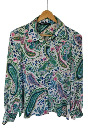 ZARA blouse zomer, été, verano – S – blouse, chemisier, blusa – dames, femme, mujer, merk: Zara, staat: Heel goed, maat: S / 36 / 8, € 6,95, € 8,00 inclusief Kopersbescherming Pro