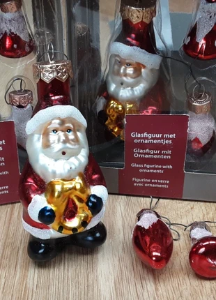 Kerstman en ornamentjes voor in kerstboom, marque: geen, état: Neuf sans étiquette, 8,50 €, 9,63 € Protection acheteurs incluse