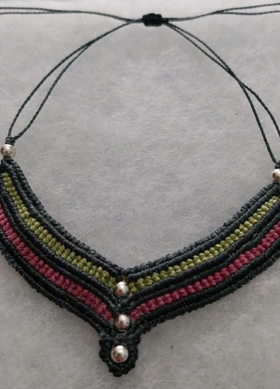 Choker etnico in macramè boho style, brand: Hippie, condizioni: Ottime, €9.00, €10.15 include la Protezione acquisti