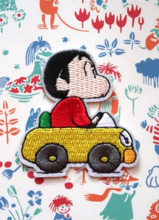 Crayon Shinchan Embroidered Iron-on Patch Badge Applique, staat: Heel goed, € 5,99, € 6,99 inclusief Kopersbescherming Pro