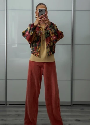 Vintage Colorful Bomber Jacket – Abstract Crow Print, Oversized XL, 90s Streetwear Style, marca: Vintage Dressing, estado: Muito bom, tamanho: XL / 42 / 14, €24.00, €25.90 inclui Proteção do Comprador