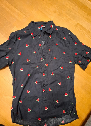 Freizeithemd kurzarm Melonen, marque: H&M, état: Bon état, taille: L, 2,00 €, 2,80 € Protection acheteurs incluse