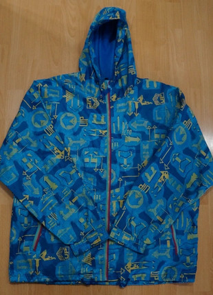 Coupe-vent vintage Oxygène du Sport 90s – Graphique bleu, jaune & vert – Taille L, marque: Vintage Dressing, état: Très bon état, taille: L, 21,00 €, 22,75 € Protection acheteurs incluse