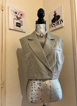 Gilet tailleur court sexy chic style vintage, marque: Vintage Dressing, état: Neuf sans étiquette, taille: M / 38 / 10, 12,00 €, 13,30 € Protection acheteurs (Pro) incluse
