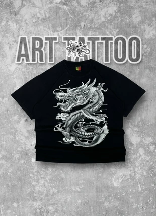 Vintage - Tee Shirt Imprimé Front/ Back Dragoon Vintage Print 90s Hip-hop Premium Muay Thaï Tattoo, marque: Vintage, état: Très bon état, taille: L, 45,00 €, 47,95 € Protection acheteurs incluse