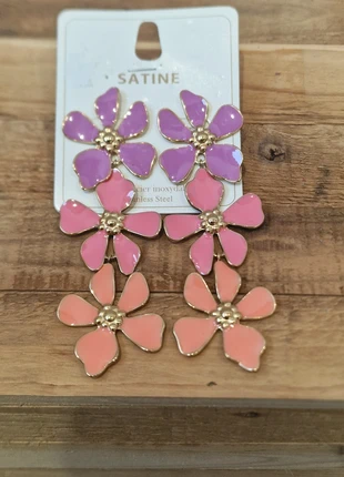 Boucles d'oreilles satine acier inoxydable, brand: Satine, condizioni: Nuovo con cartellino, €10.00, €11.20 include la Protezione acquisti