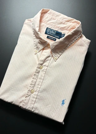 Chemise Ralph Lauren 100% coton XL logo brodé bleu (N512), marca: Ralph Lauren, estado: Muito bom, tamanho: XL, €35.00, €37.45 inclui Proteção do Comprador Pro