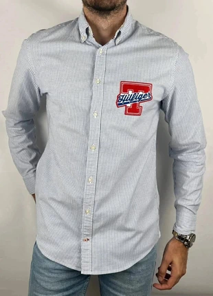 💎 Chemise Tommy Hilfiger Rayée taille M - Coton et Élasthanne - Comme Neuve 💎, marque: Tommy Hilfiger, état: Neuf sans étiquette, taille: M, 39,90 €, 42,60 € Protection acheteurs (Pro) incluse