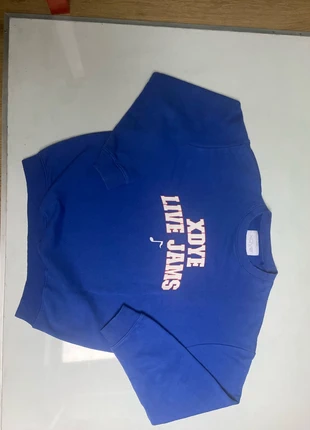 💙 XDYE Live Jams Blue Sweatshirt - Casual & Comfy 💙, brand: Pull & Bear, condition: Very good, size: L, €10.00, €11.20 includes Buyer Protection